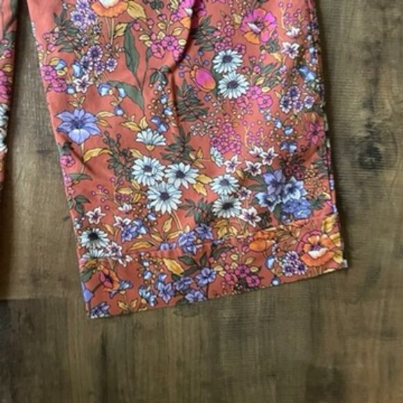 Maeve by Anthropologie Floral Wide Leg Pants Women’s 12 High Rise Retro - Picture 11 of 11